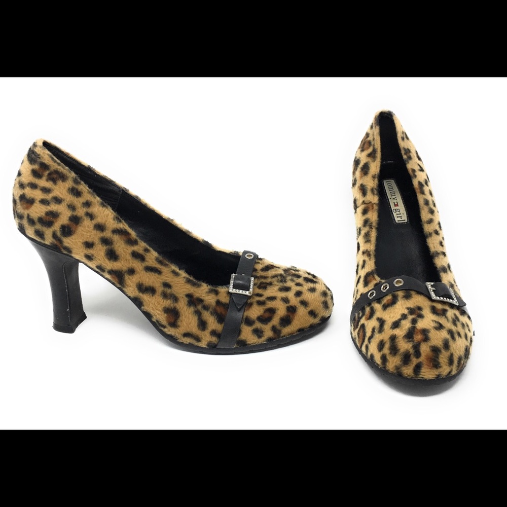 Tommy Hilfiger High Heels Animal Print Size 8.5 M